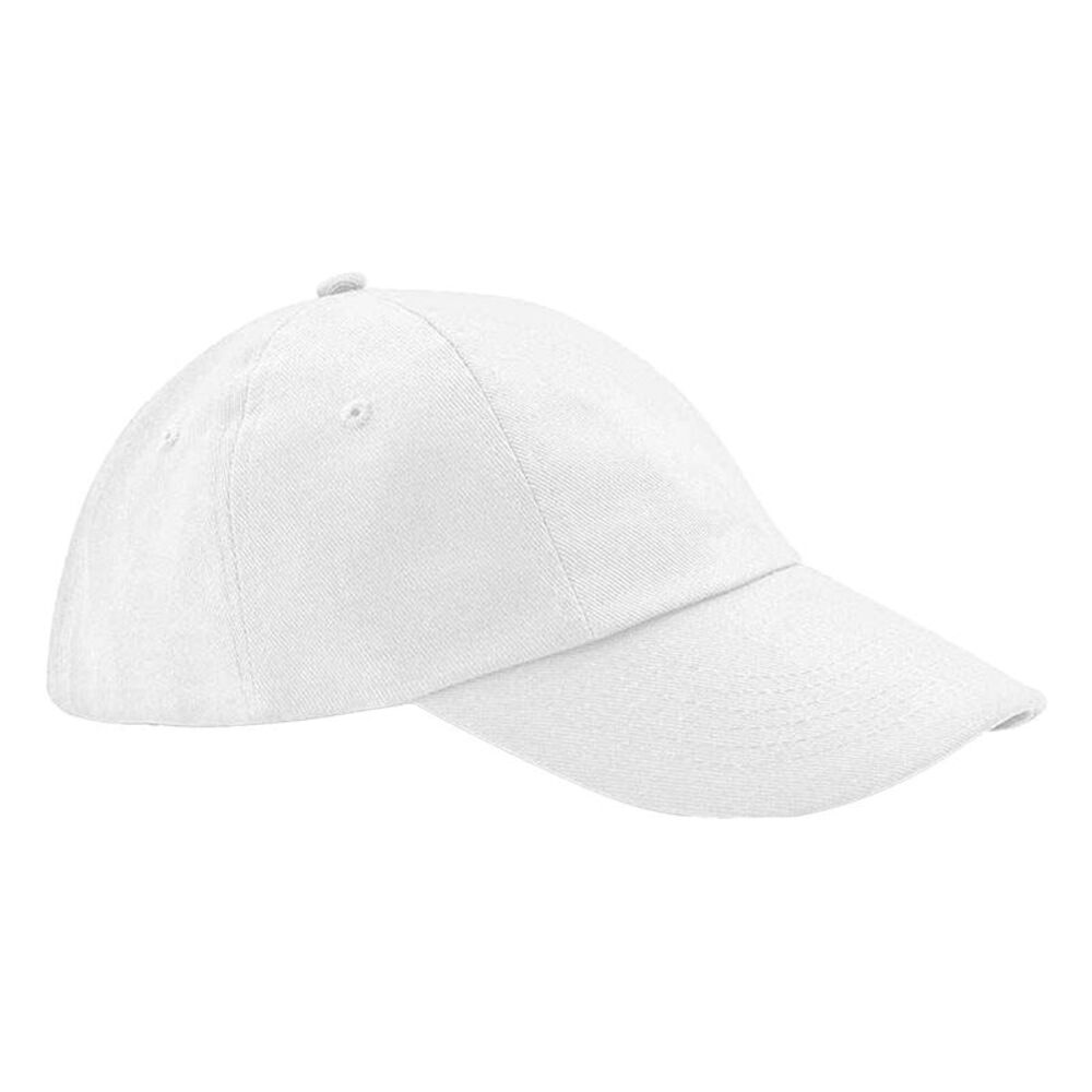 Beechfield Heavy Cotton Low Profile Baseball Cap / White
